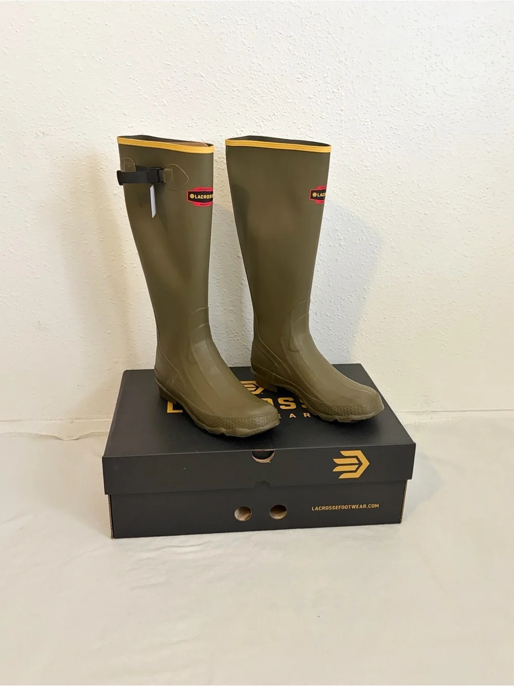 LaCrosse 18” Grange Rubber Boots Waterproof OD Green Men’s Size 9